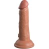 KING COCK ELITE - DILDO REALISTICO VIBRADOR & SILICONA 15.2 CM CARAMELO