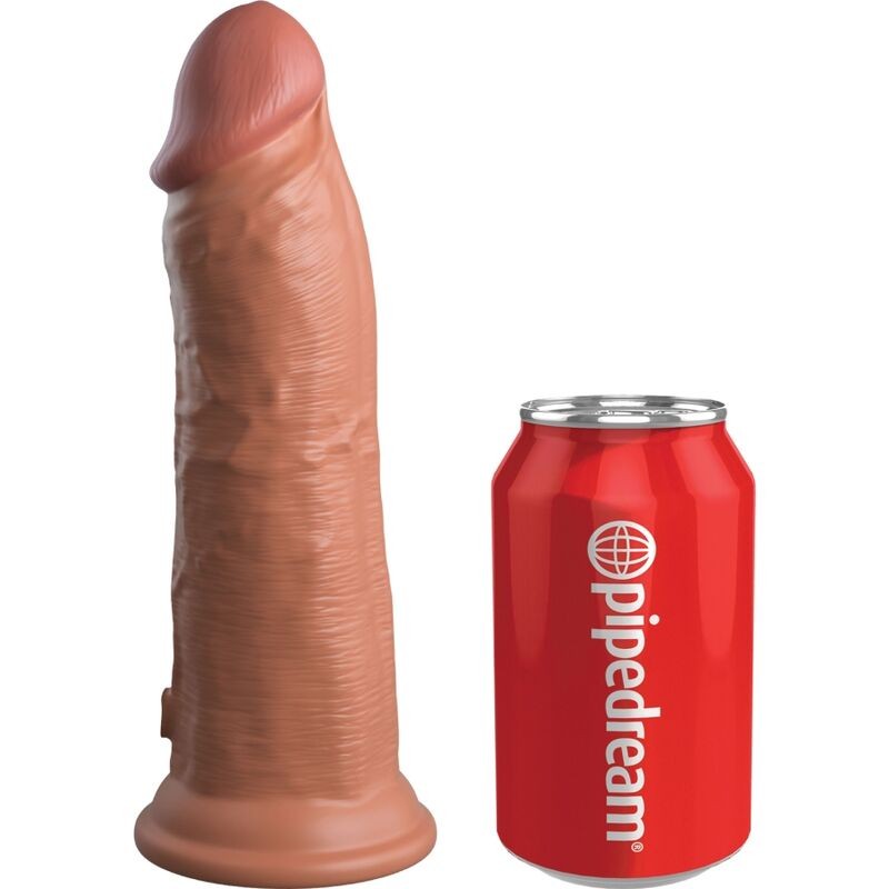 KING COCK ELITE - DILDO REALISTICO VIBRADOR & SILICONA 20.3 CM CARAMELO