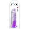 KING COCK CLEAR - PENE REALISTICO 19.7 CM MORADO