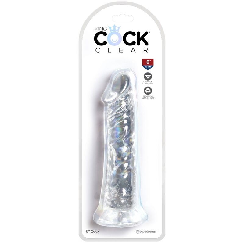 KING COCK CLEAR - PENE REALISTICO 19.7 CM TRANSPARENTE