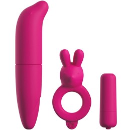 CLASSIX - KIT PARA PAREJAS CON ANILLO, BALA Y ESTIMULADOR ROSA