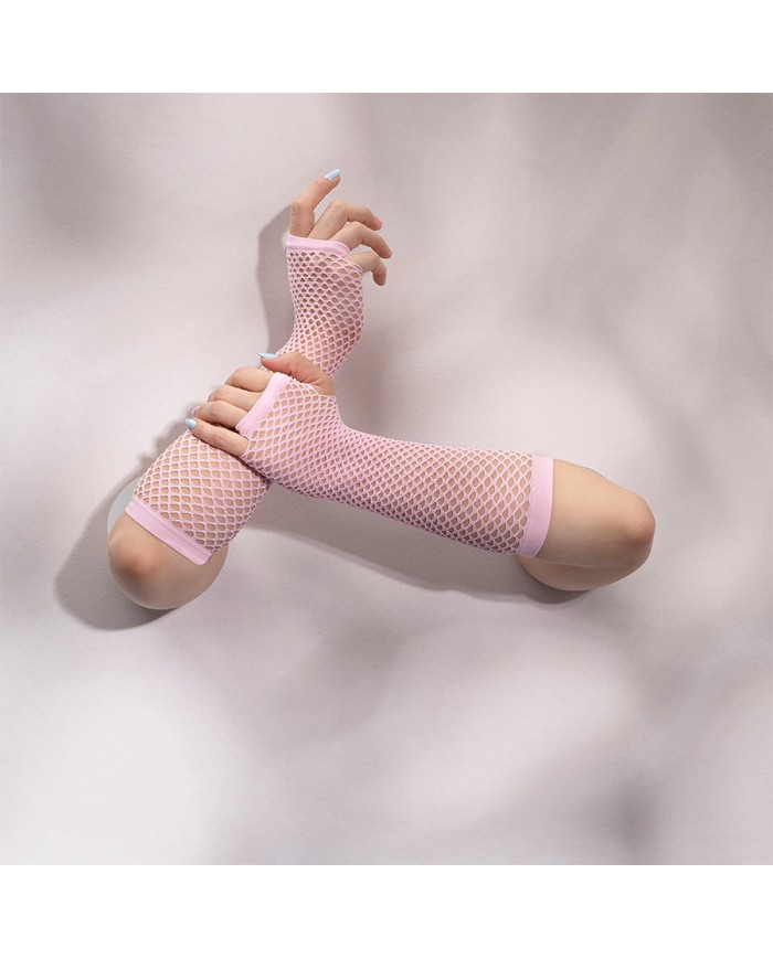 Guantes de Malla Leigh color Rosa light