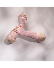 Guantes de Malla Leigh color Rosa light