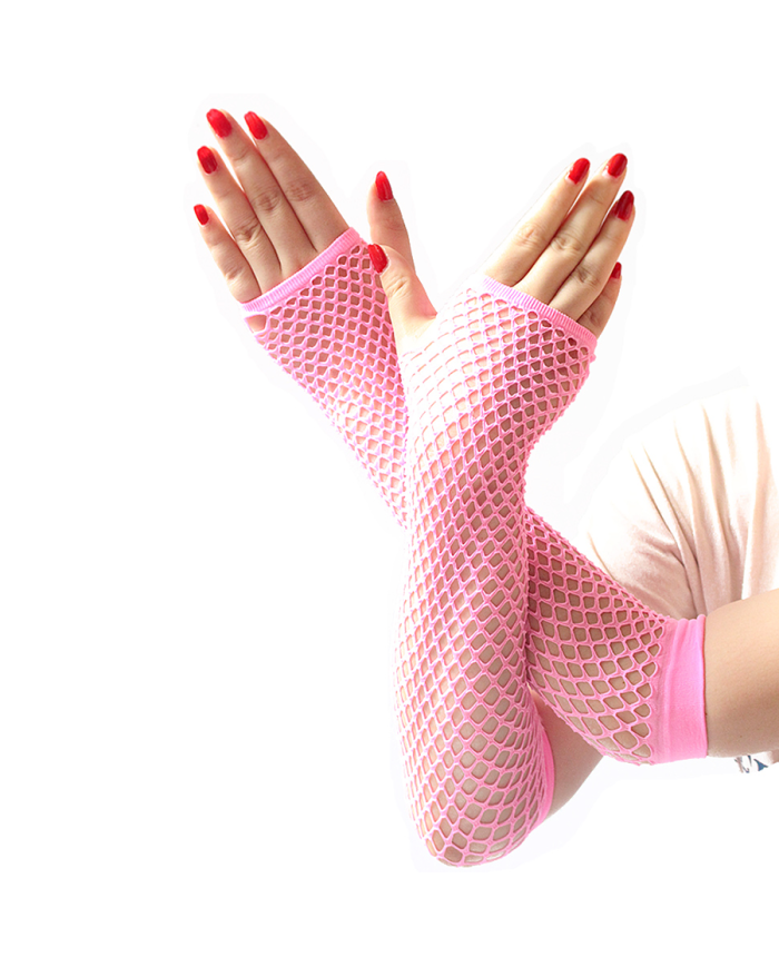 Guantes de Malla Leigh color Rosa light