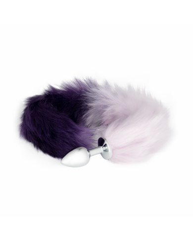 Plug Anal Purple And White Fox