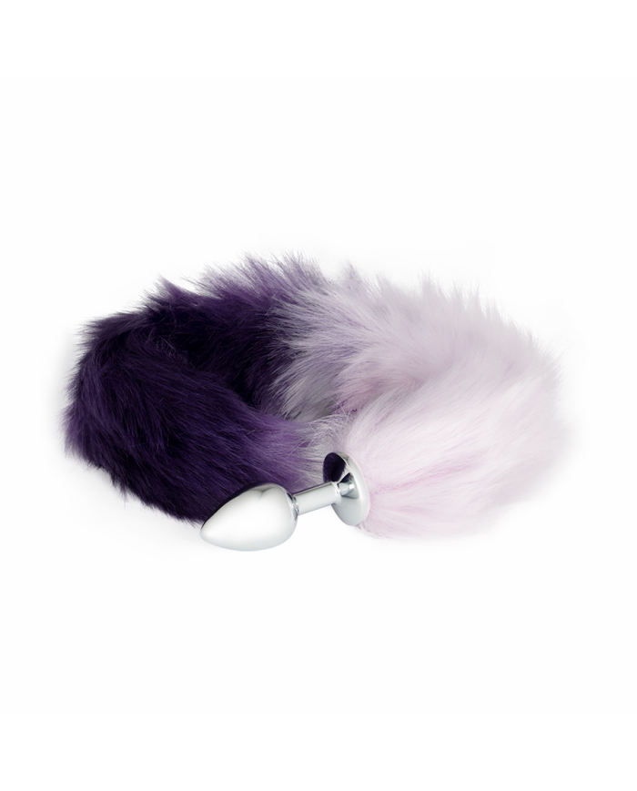 Plug Anal Purple And White Fox