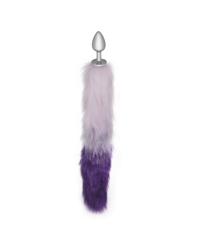 Plug Anal Purple And White Fox