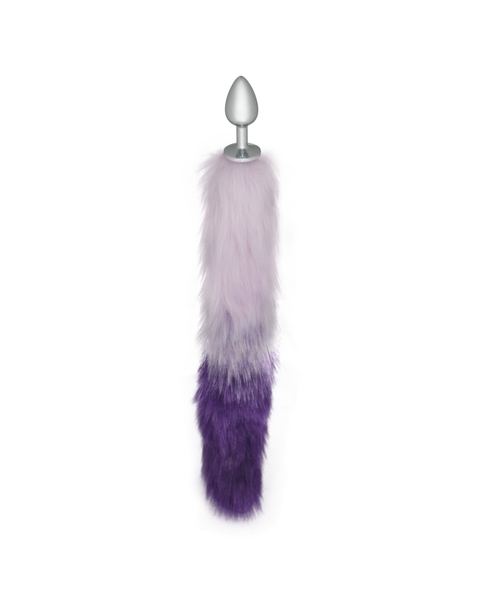 Plug Anal Purple And White Fox