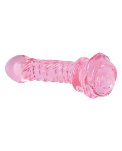 Dildo De Vidrio Rosa 3D Pink
