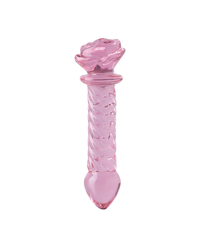 Dildo De Vidrio Rosa 3D Pink