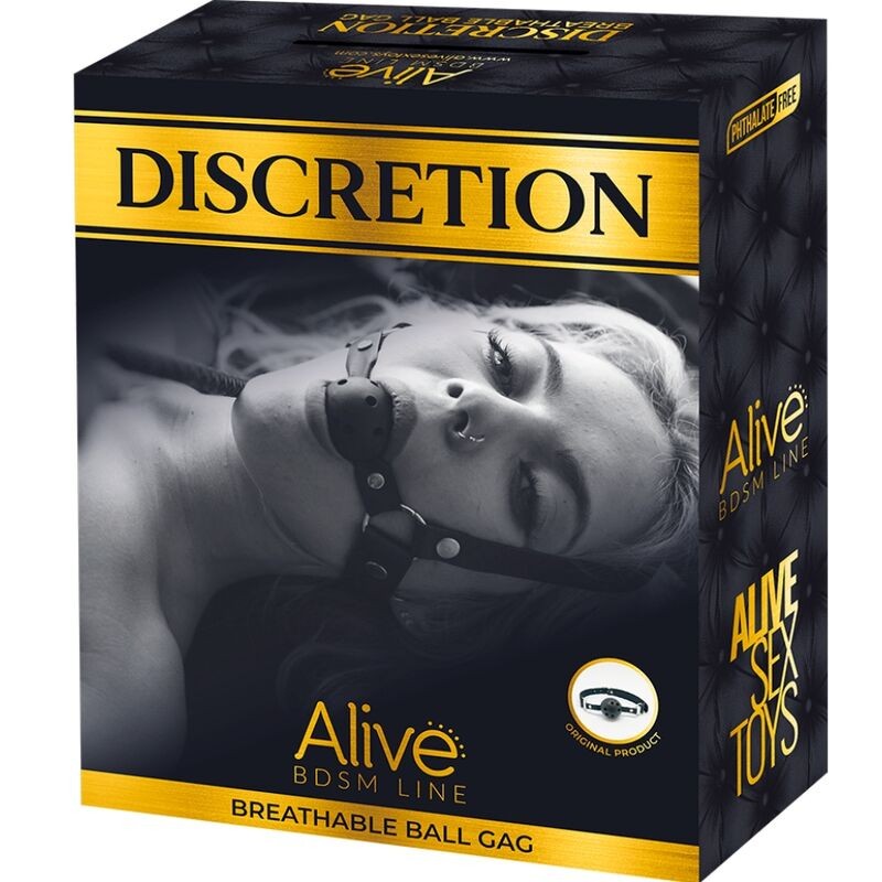 ALIVE - DISCRETION MORDAZA TRANSPIRABLE ROJO