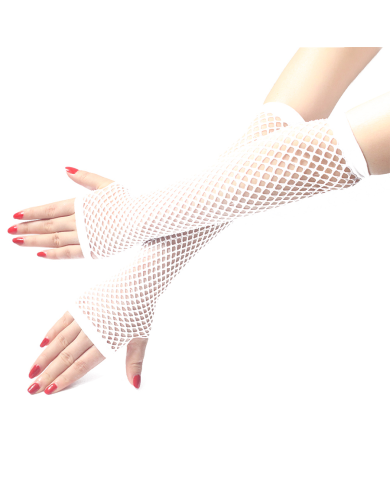 Guantes de Malla Leigh Color Blanco