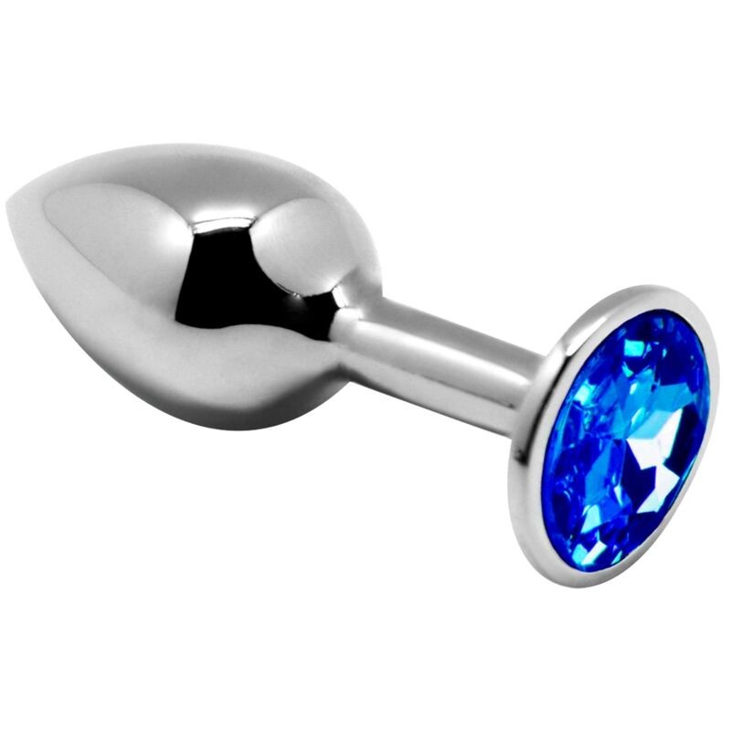 ALIVE - ANAL PLEASURE MINI PLUG METAL AZUL TALLA L