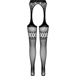 PASSION - S026 MEDIAS CON LIGUERO NEGRO TALLA UNICA