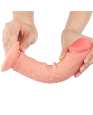 Dildo Realista 8'' Sliding Skin Dual Layer Dong Flesh