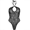 LEG AVENUE - BODY CUELLO HALTER SIN COTURAS NEGRO