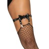 LEG AVENUE LIGUERO ALTO DE CUERO VEGANO TALLA ÚNICA - NEGRO