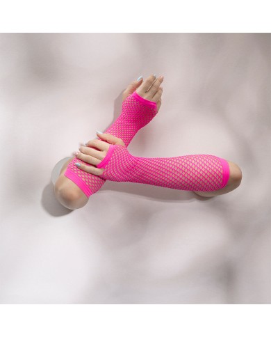 Guantes de Malla Leigh color Rosa