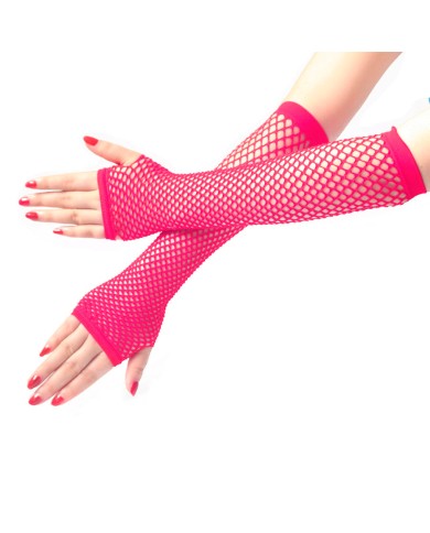 Guantes de Malla Leigh color Rosa