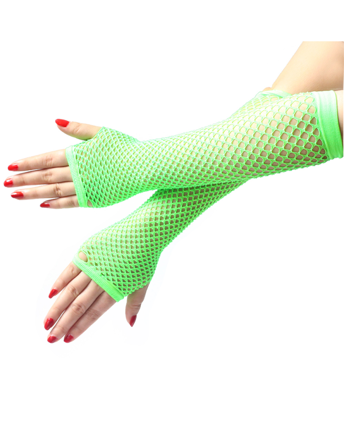 Guantes de Malla Leigh Color Verde Neón