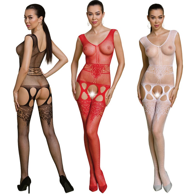 PASSION - ECO COLLECTION BODYSTOCKING ECO BS014 BLANCO