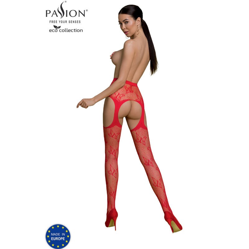 PASSION - ECO COLLECTION BODYSTOCKING ECO S001 ROJO