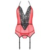 PASSION - PEONIA CORSET EROTIC LINE ROJO L/XL