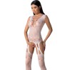 PASSION - BS099 BODYSTOCKING BLANCO TALLA UNICA