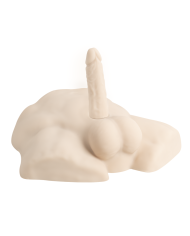 Premium Silicone Realistic Medio Torso de Dildo Intercambiable