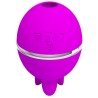 PRETTY LOVE - VIBRADOR DE SILICONA REDONDO GEMINI BALL MORADO