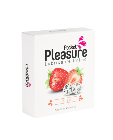 Lubricante Íntimo Fresa x 20 ml by Pocket Pleasure