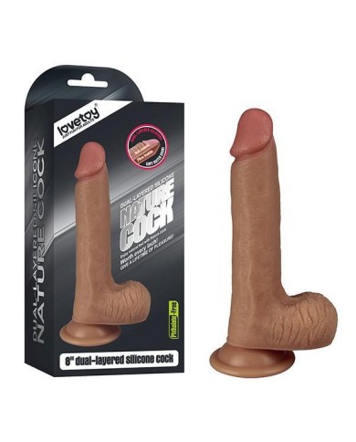 8'' Dual Layered Liquid Silicone Brown