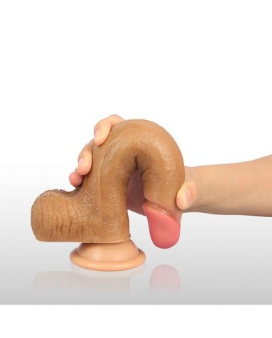 8'' Dual Layered Liquid Silicone Brown