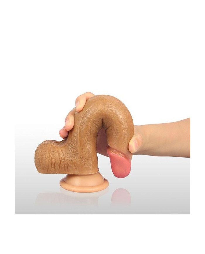 8'' Dual Layered Liquid Silicone Brown