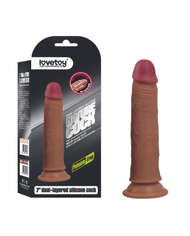 Dildo Silicone 7'' Dual layered