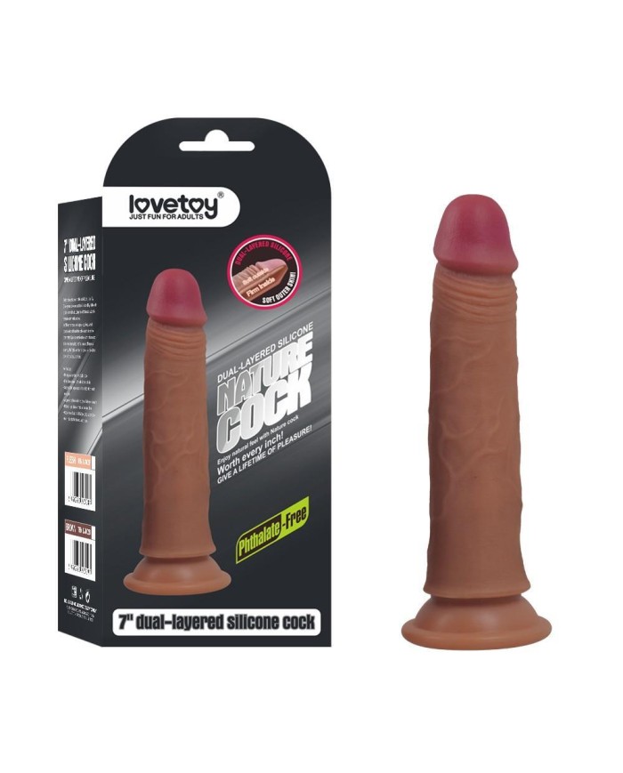 Dildo Silicone 7'' Dual layered