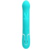 PRETTY LOVE - VIBRADOR COALE RABBIT PERLAS VERDE AGUA
