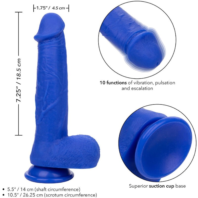 ADMIRAL - CAPTAIN DILDO REALISTICO VIBRADOR AZUL