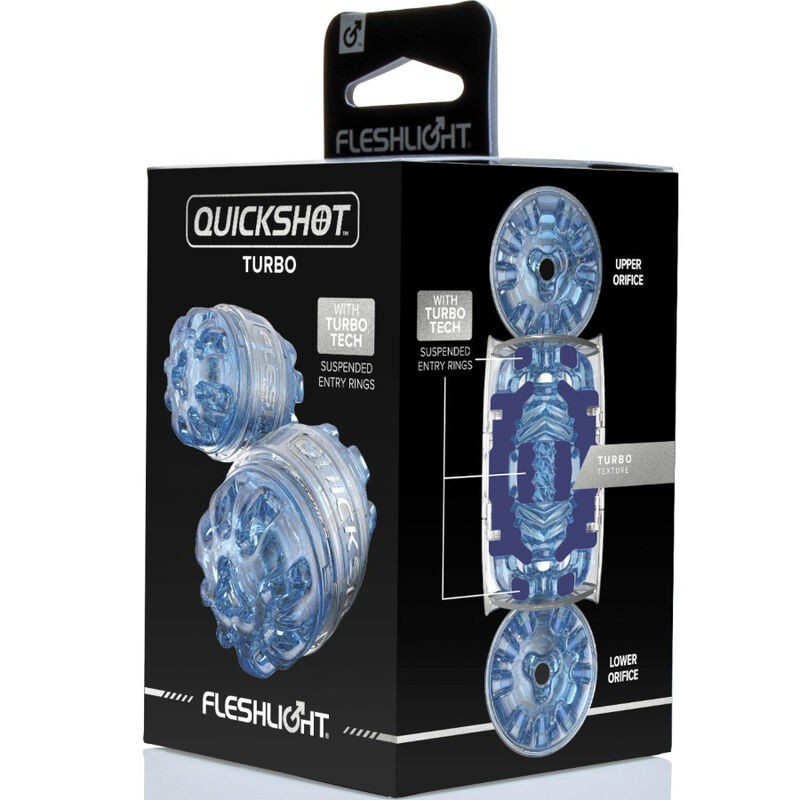 FLESHLIGHT - MASTURBADOR QUICKSHOT TURBO BLUE ICE