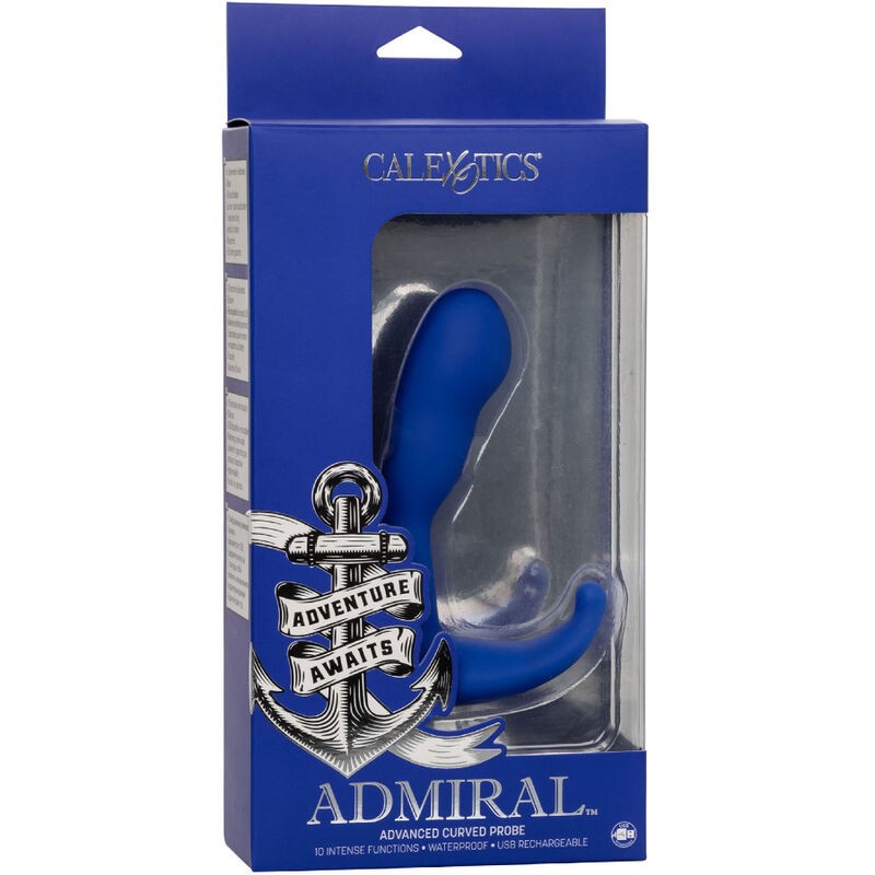 ADMIRAL - CURVED ESTIMULADOR & VIBRADOR ANAL AZUL