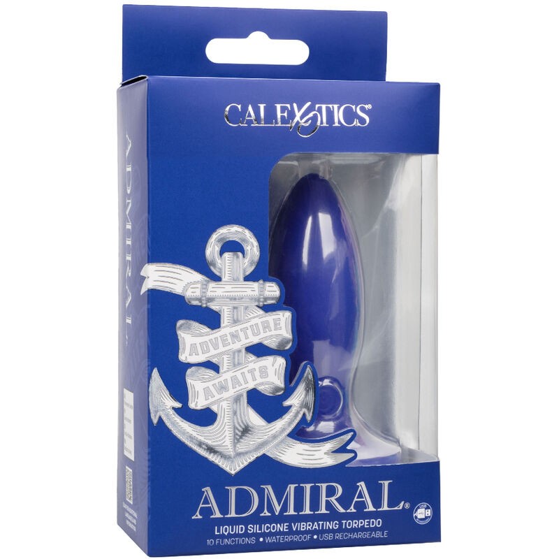 ADMIRAL - TORPEDO PLUG ANAL VIBRADOR AZUL