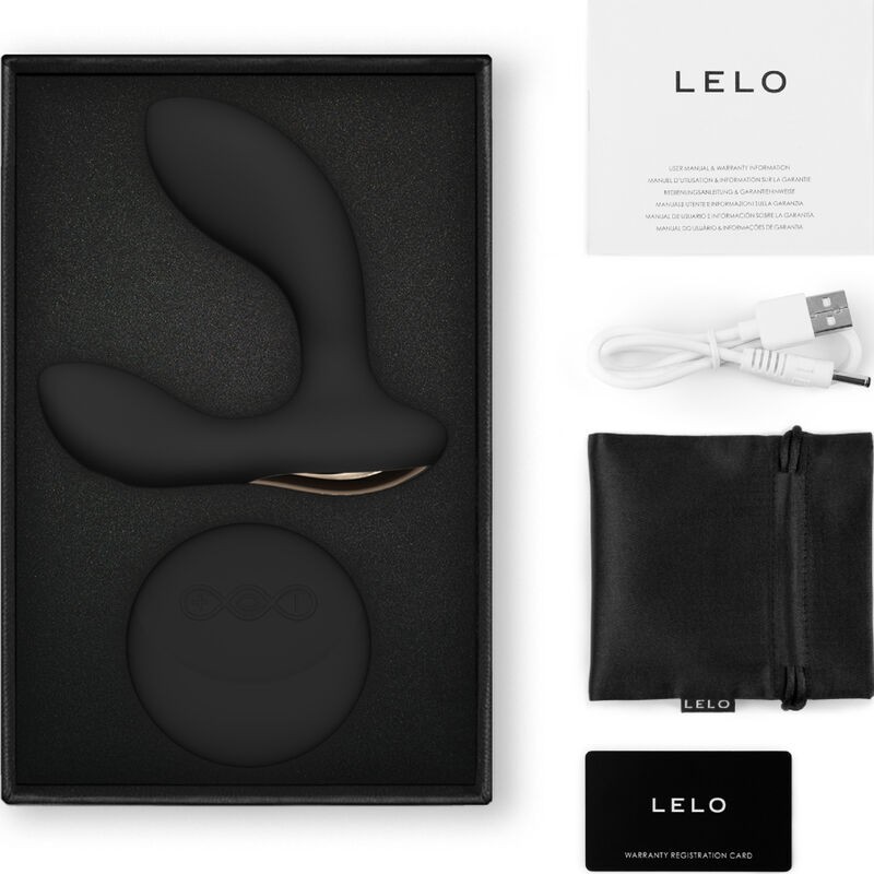 LELO - HUGO 2 MASAJEADOR DE PROSTATA CONTROL REMOTO NEGRO