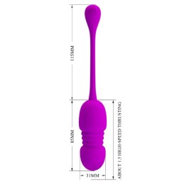 PRETTY LOVE - CALLIE HUEVO VIBRADOR RECARGABLE MORADO