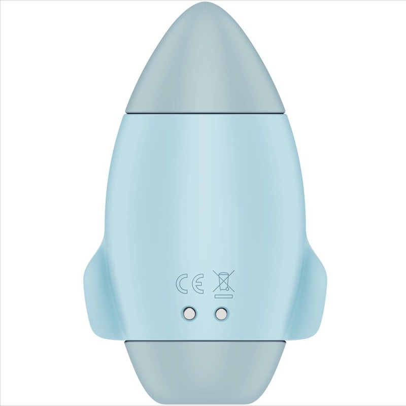 SATISFYER - MISSION CONTROL AZUL VIBRADOR PEQUEÑO DE DOBLE IMPULSO