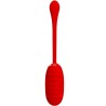 PRETTY LOVE - KIRK HUEVO VIBRADOR RECARGABLE ROJO