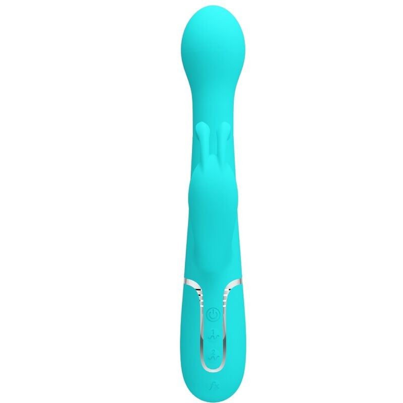 PRETTY LOVE - DEJON VIBRADOR RABBIT 3 EN 1 MULTIFUNCIÓN VERDE AGUA