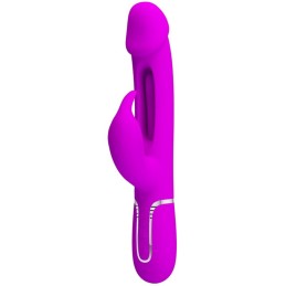 PRETTY LOVE - KAMPAS VIBRADOR RABBIT 3 EN 1 MULTIFUNCIÓN CON LENGUA VIOLETA