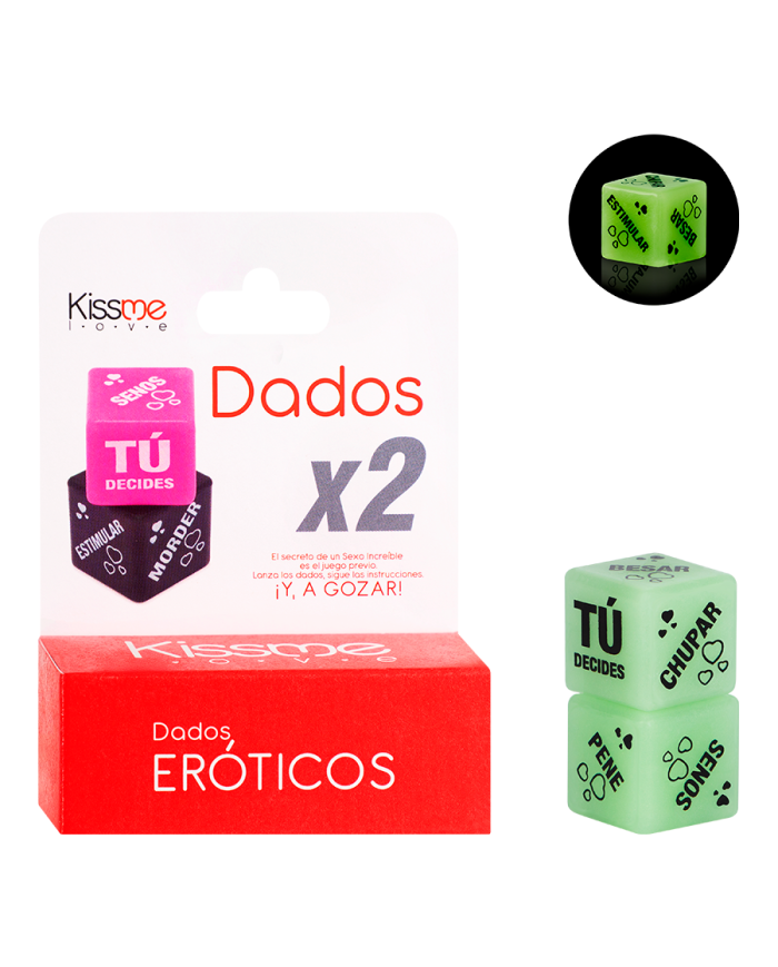 DADOS ERÓTICOS LUMINOSOS X 2