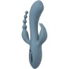 CALIFORNIA EXOTICS - VIBRADOR TRIPLE ÉXTASIS GRIS