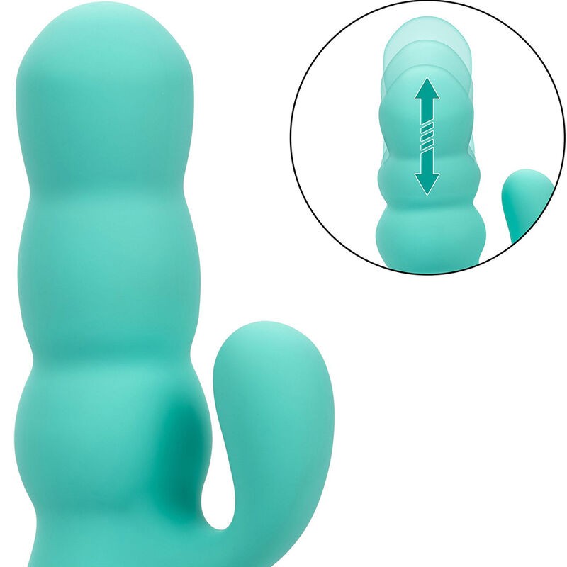 CALIFORNIA EXOTICS - DEL MAR DIVA VIBRADOR RABBIT VERDE AGUA BY CALIFORNIA DREAMING